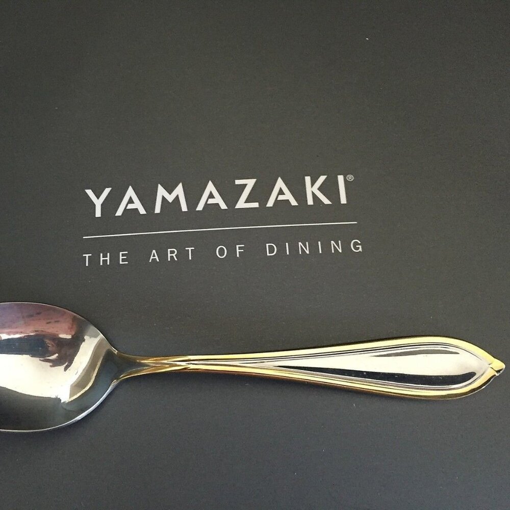 Yamazaki Ariana Gold Accent Soup Spoons